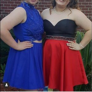 Red and black dress for sale